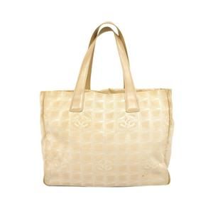 Chanel Tote Bag New Travel Nylon Beige